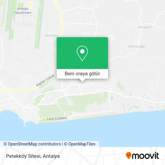 Petekköy Sitesi harita