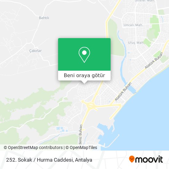 252. Sokak / Hurma Caddesi harita