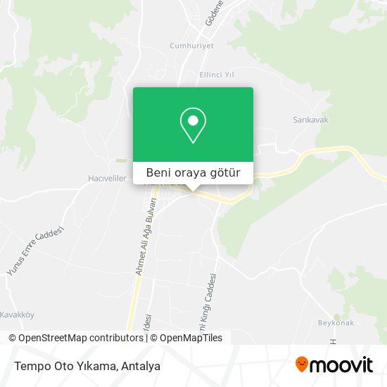 Tempo Oto Yıkama harita