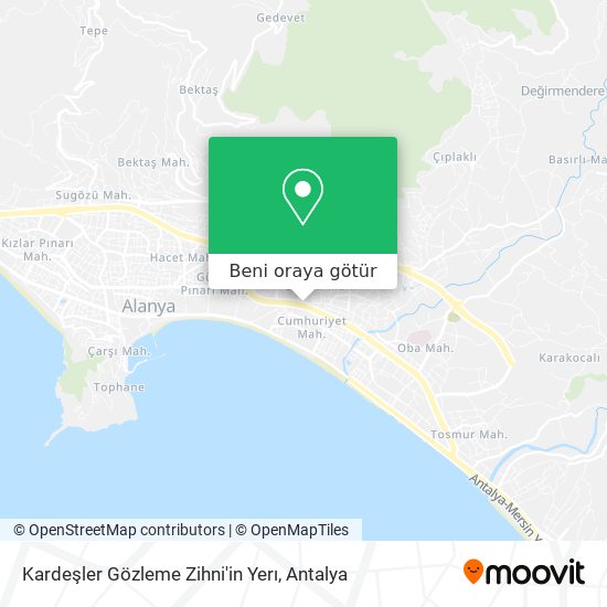 Kardeşler Gözleme Zihni'in Yerı harita