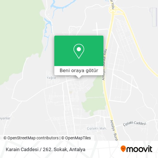 Karain Caddesi / 262. Sokak harita