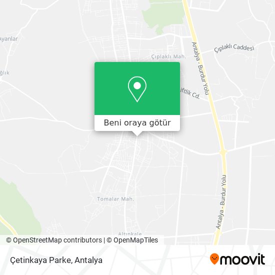 Çetinkaya Parke harita