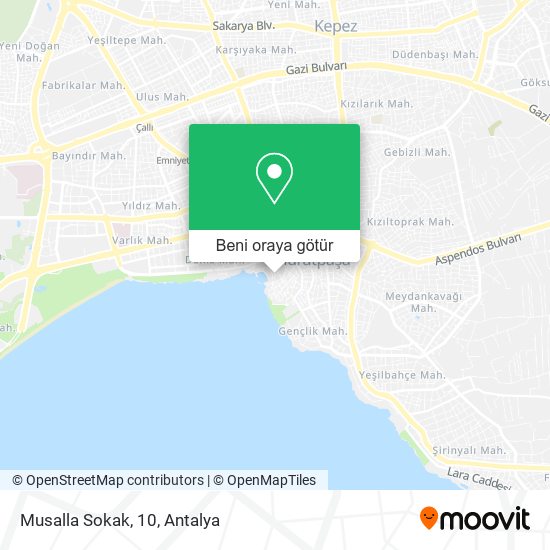 Musalla Sokak, 10 harita