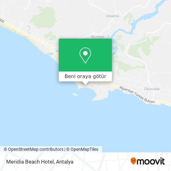 Meridia Beach Hotel harita