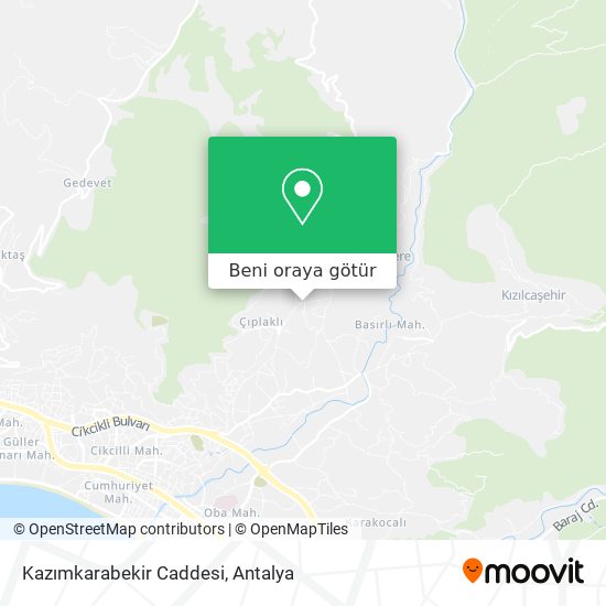 Kazımkarabekir Caddesi harita