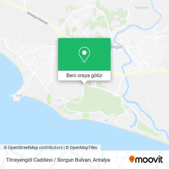 Titreyengöl Caddesi / Sorgun Bulvarı harita