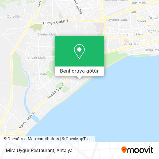 Mira Uygur Restaurant harita