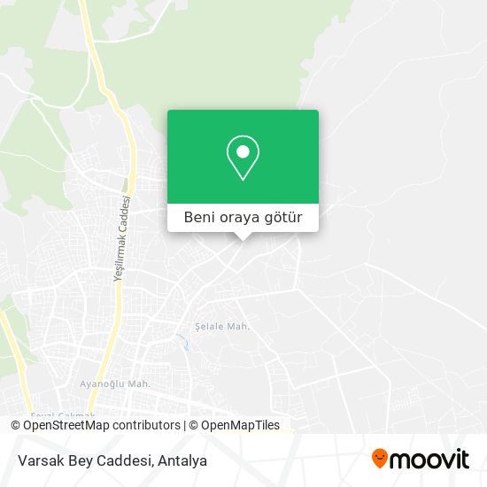 Varsak Bey Caddesi harita