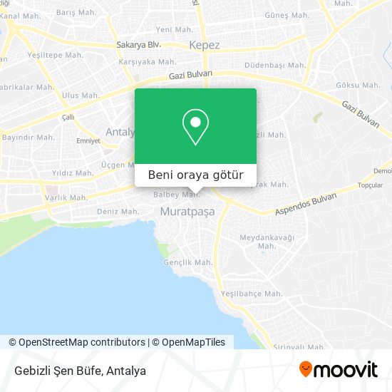 Gebizli Şen Büfe harita