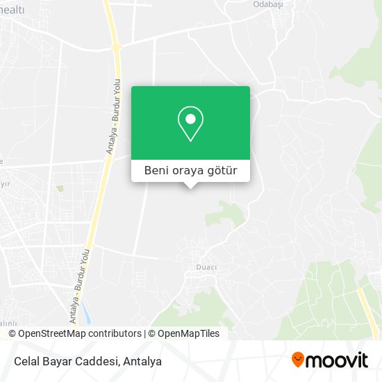 Celal Bayar Caddesi harita