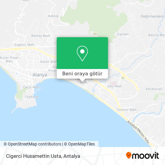 Cigerci Husamettin Usta harita