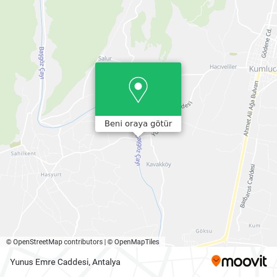 Yunus Emre Caddesi harita