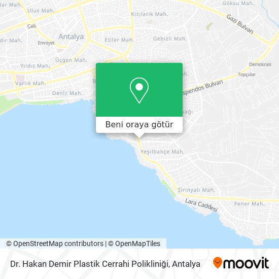 Dr. Hakan Demir Plastik Cerrahi Polikliniği harita