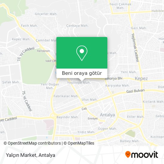 Yalçın Market harita
