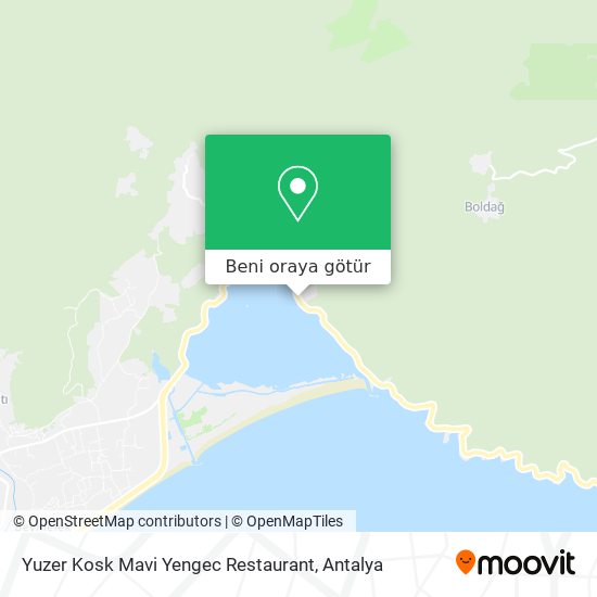 Yuzer Kosk Mavi Yengec Restaurant harita