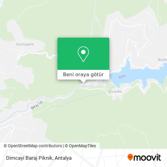 Dimcayi Baraj Piknik harita