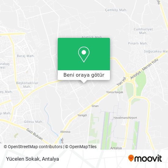 Yücelen Sokak harita