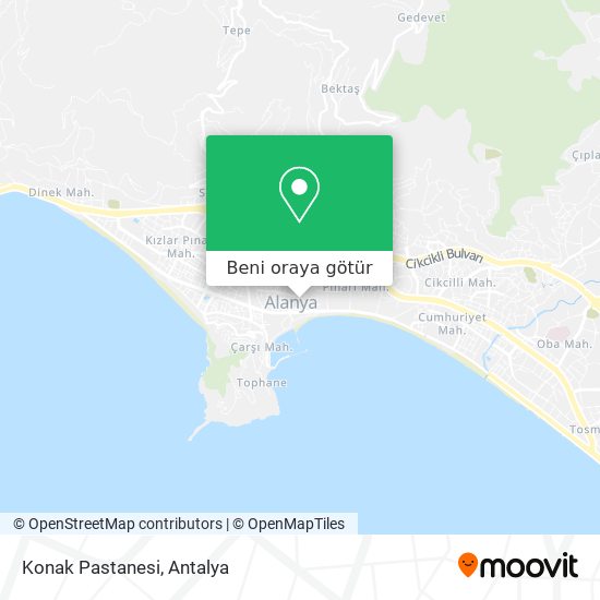 Konak Pastanesi harita