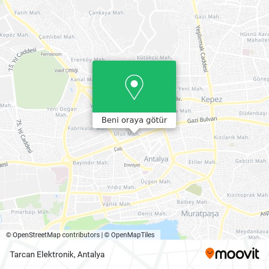 Tarcan Elektronik harita