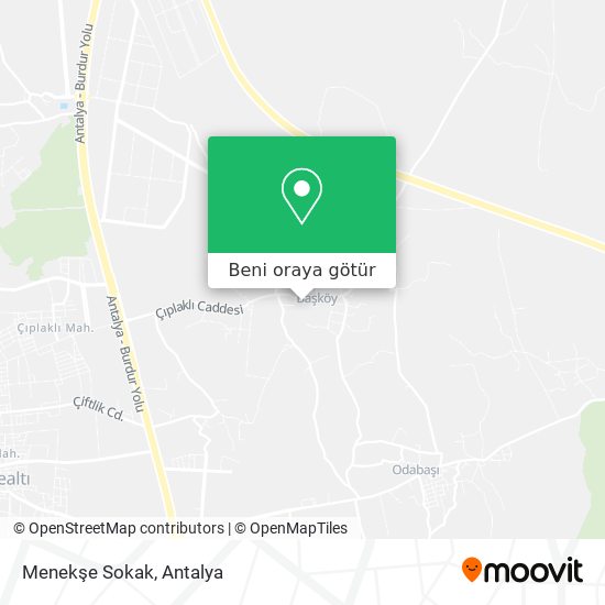 Menekşe Sokak harita