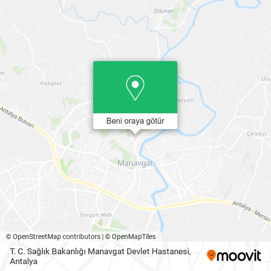 T. C. Sağlık Bakanlığı Manavgat Devlet Hastanesi harita