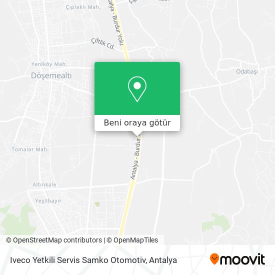 Iveco Yetkili Servis Samko Otomotiv harita