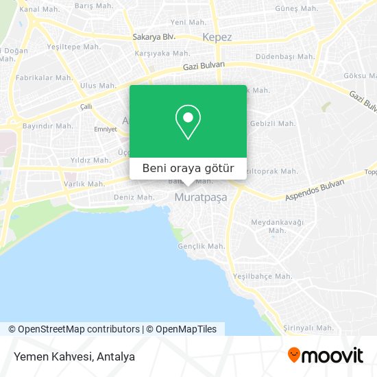 Yemen Kahvesi harita