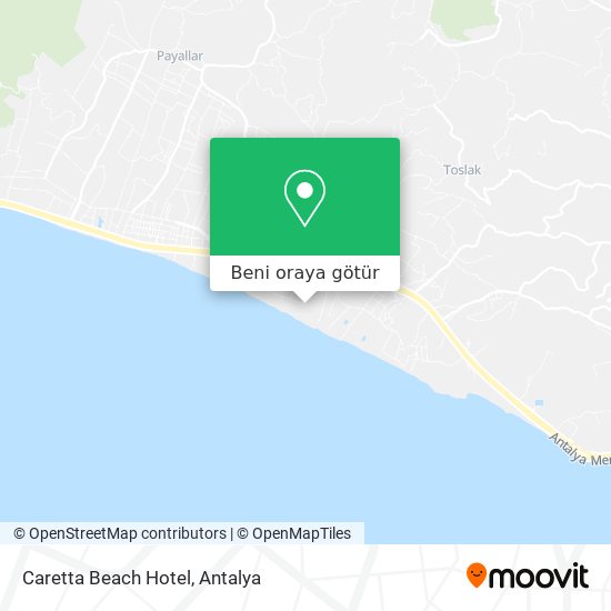 Caretta Beach Hotel harita