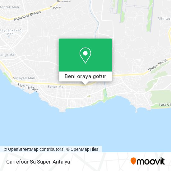 Carrefour Sa Süper harita