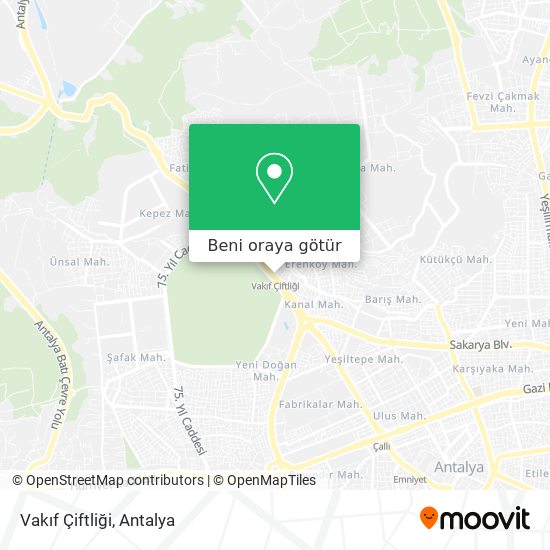 Vakıf Çiftliği harita