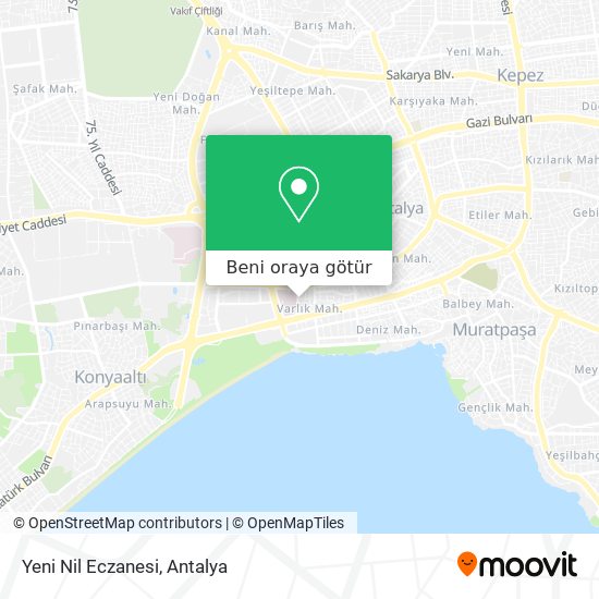 Yeni Nil Eczanesi harita