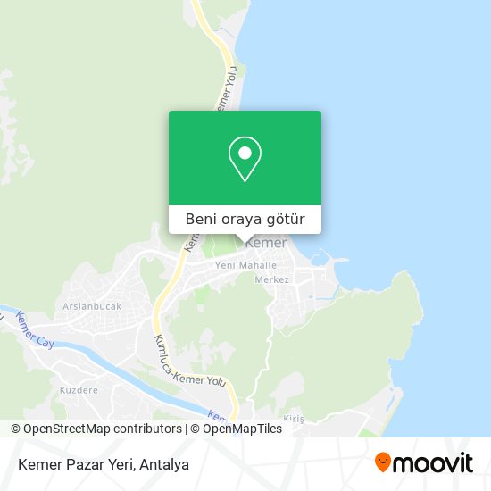 Kemer Pazar Yeri harita