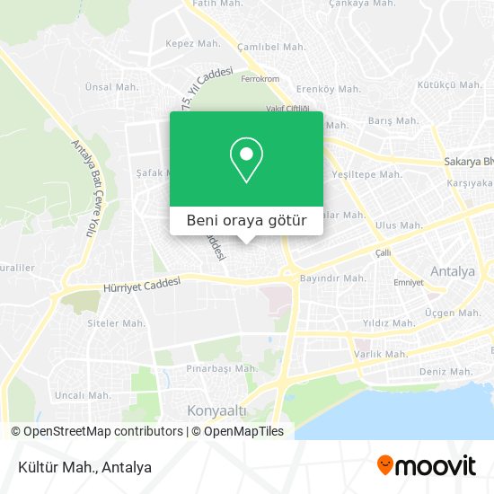 Kültür Mah. harita