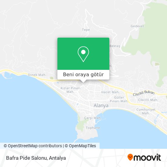 Bafra Pide Salonu harita