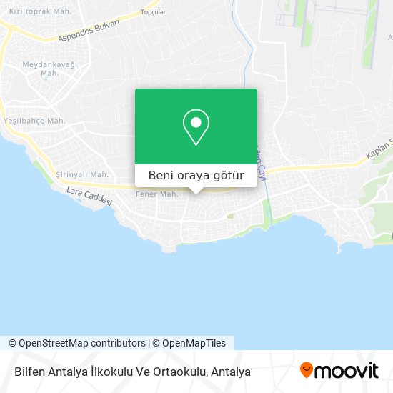 Bilfen Antalya İlkokulu Ve Ortaokulu harita