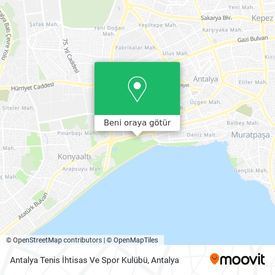 Antalya Tenis İhtisas Ve Spor Kulübü harita