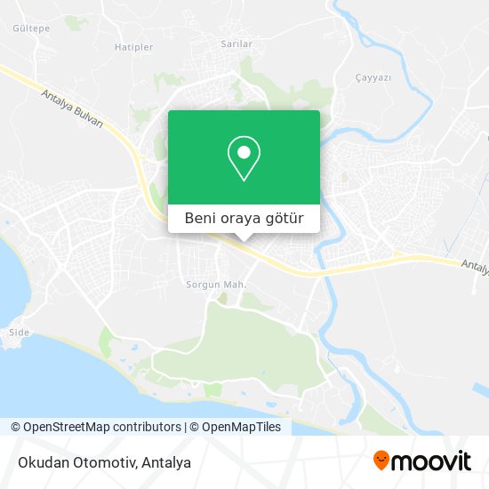 Okudan Otomotiv harita