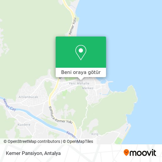 Kemer Pansiyon harita