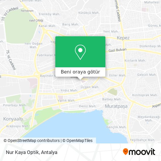 Nur Kaya Optik harita