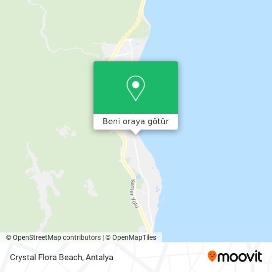 Crystal Flora Beach harita