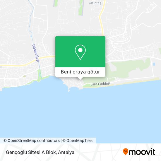 Gençoğlu Sitesi A Blok harita