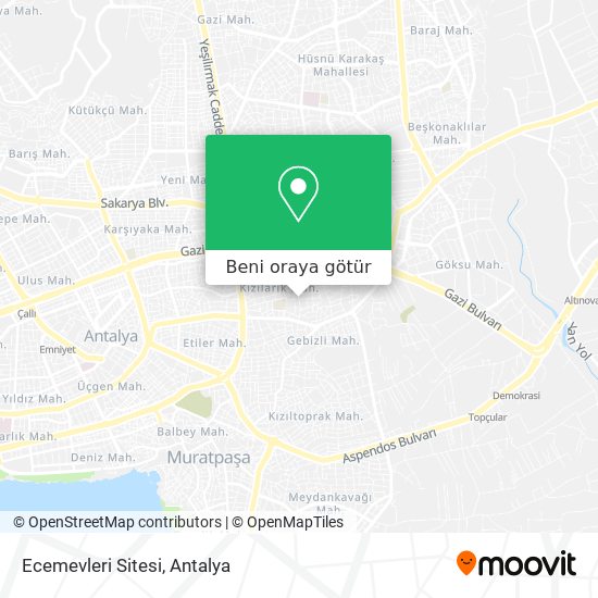 Ecemevleri Sitesi harita