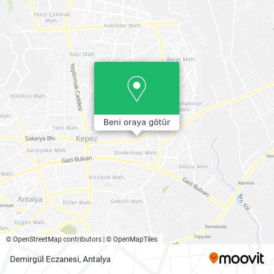 Demirgül Eczanesi harita