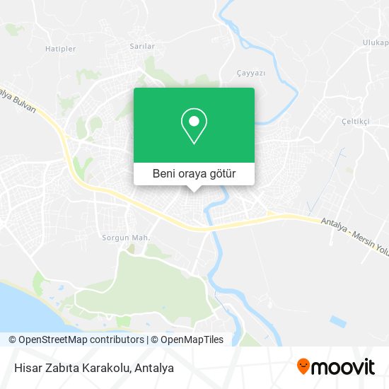 Hisar Zabıta Karakolu harita