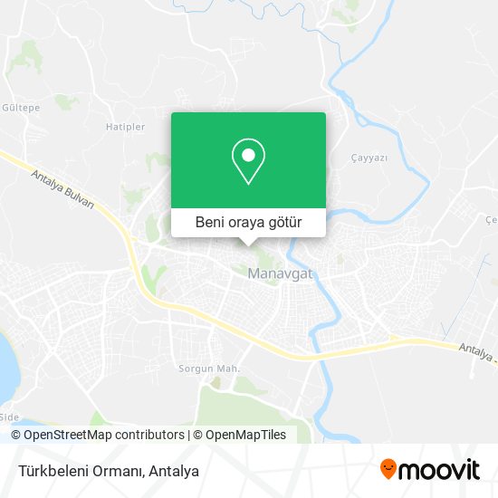 Türkbeleni Ormanı harita