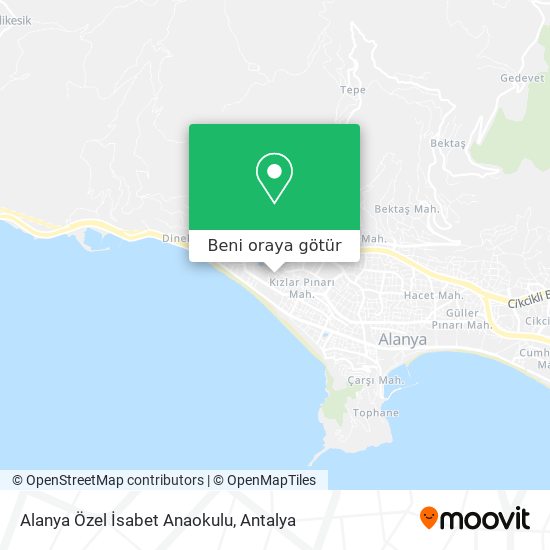 Alanya Özel İsabet Anaokulu harita