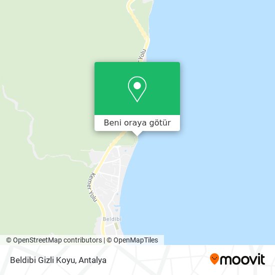 Beldibi Gizli Koyu harita