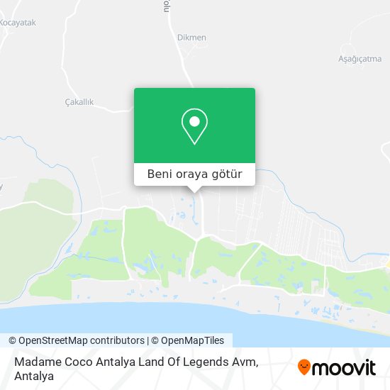Madame Coco Antalya Land Of Legends Avm harita