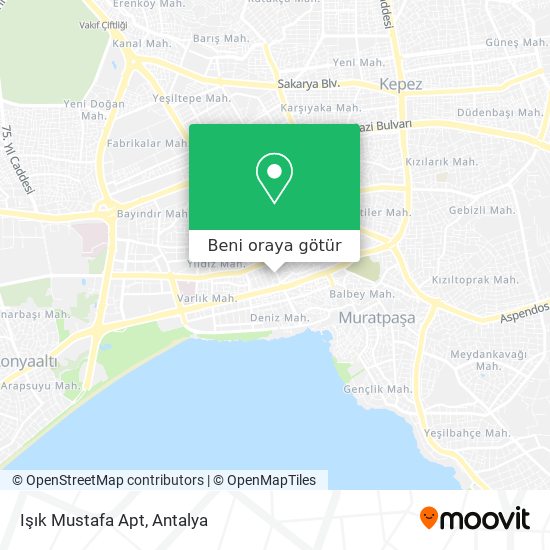 Işık Mustafa Apt harita