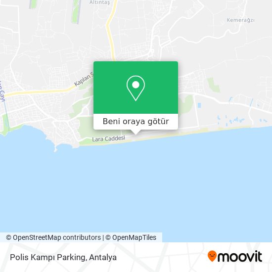 Polis Kampı Parking harita